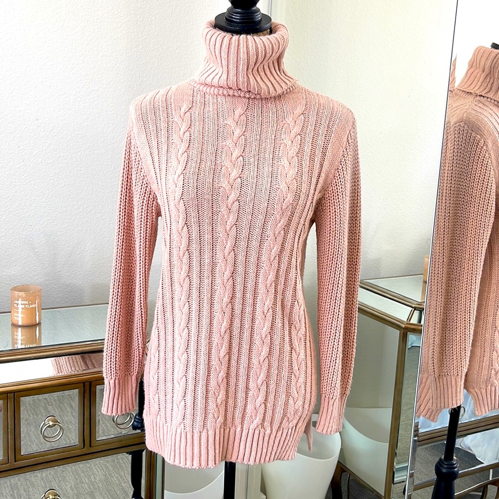 Pink knit sweater